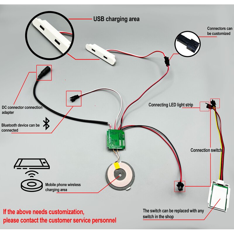 Wireless Quick Charger Manufacturer - OEM/ODM Custom Bedside Table USB LED Dimmer