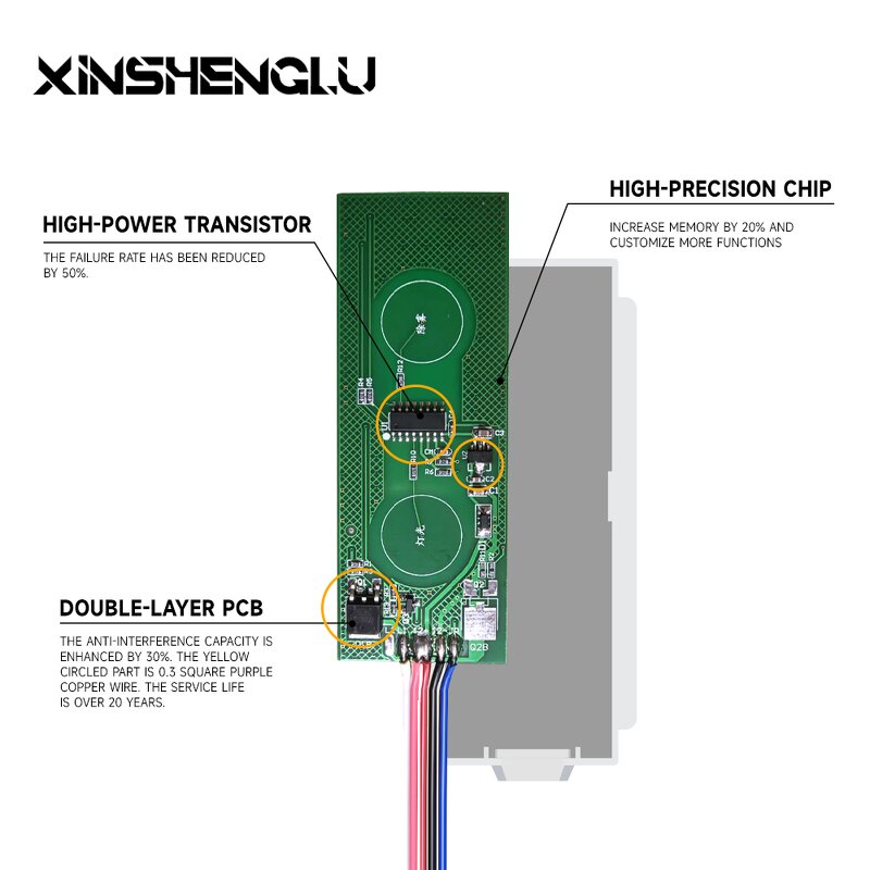 Double Touch Switch Manufacturer - OEM/ODM Custom DC 5A 12V 60W One Colour
