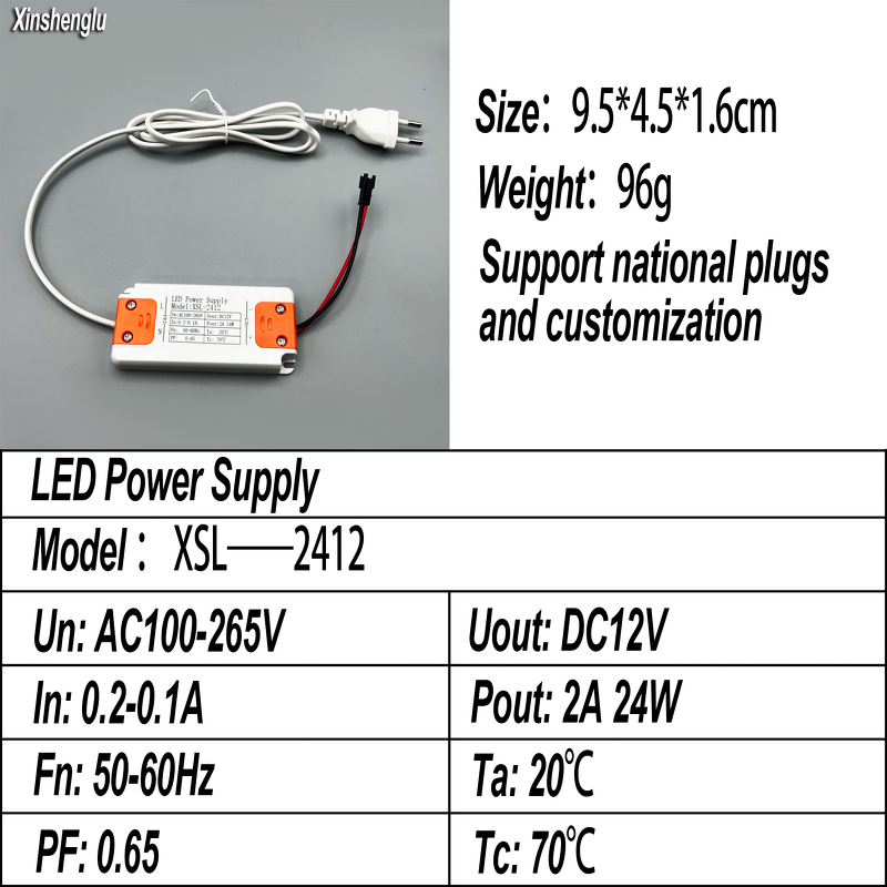 Switching Power Supply Manufacturer - OEM/ODM Custom DC12V 12W-60W LED Lighting