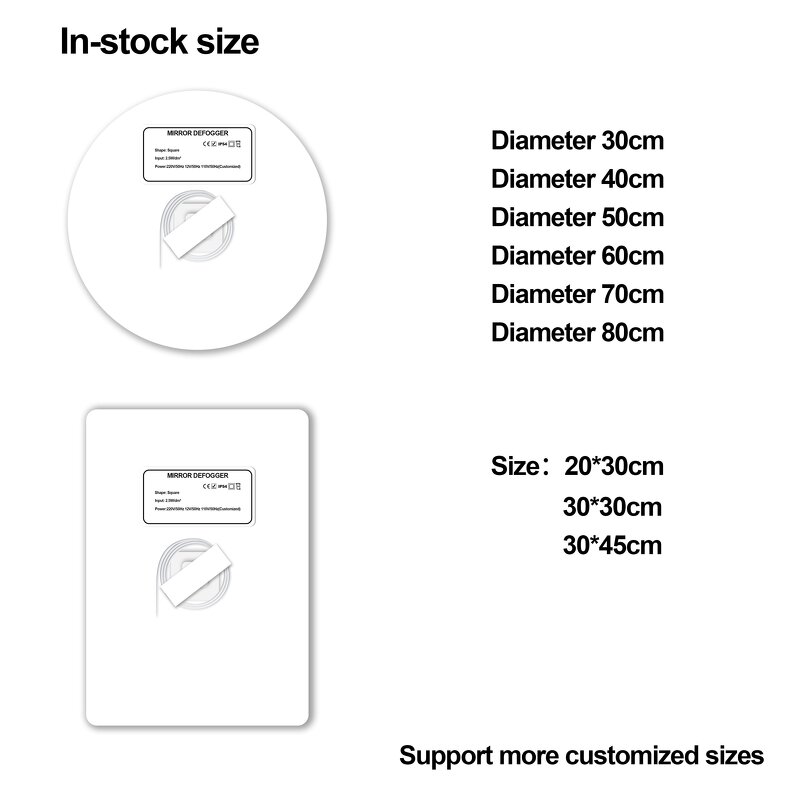 PET Defogger Manufacturer - OEM/ODM Custom 12V 24V 110V 220V Various Shapes