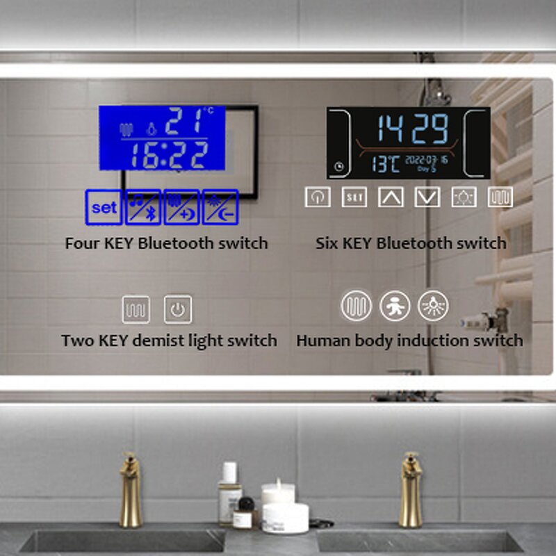 Smart Mirror Manufacturer - OEM/ODM Custom Multi-function LED Three Color