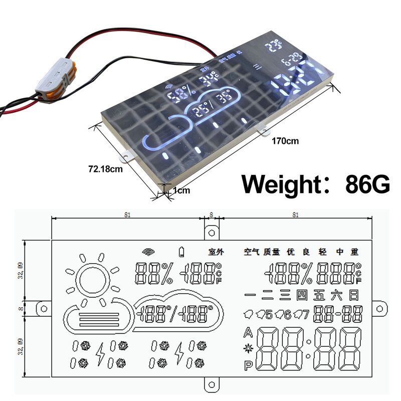 Mirror Weather Sensor Manufacturer - OEM/ODM Custom 12V Bathroom Smart LED