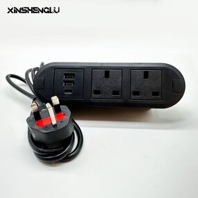 Power Strip Manufacturer - OEM/ODM Custom US Plug 4 AC Outlets 1 USB-C
