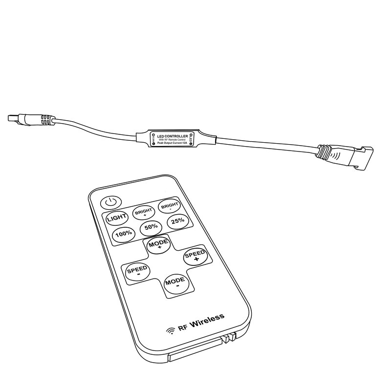 LED Dimmer Control Manufacturer - OEM/ODM Custom DC5V 12V 24V 15 Buttons