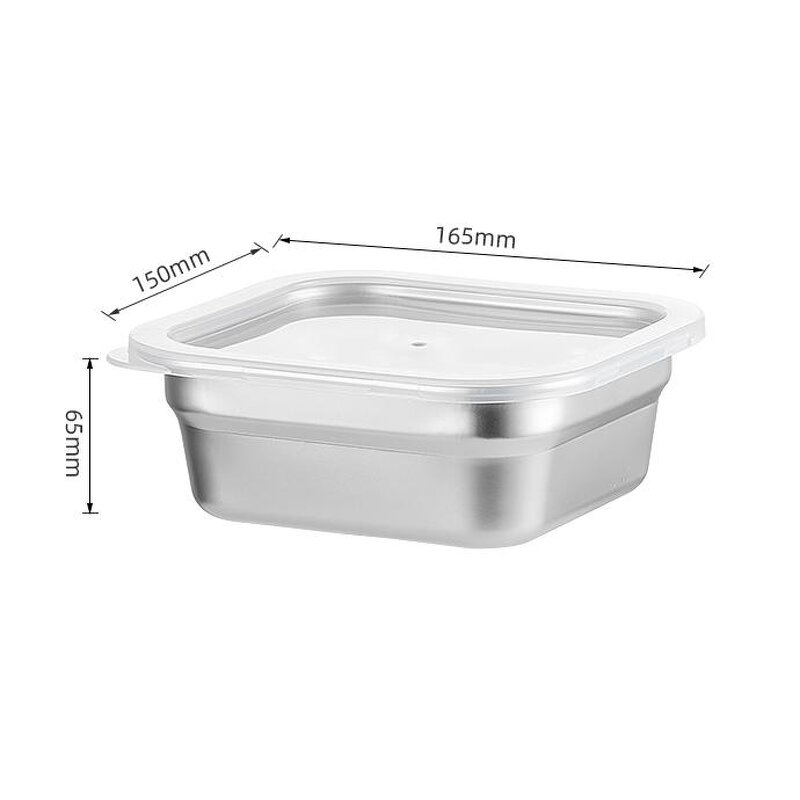 Bento Box Manufacturer - OEM/ODM Custom 16*15cm Stainless Steel Sealed Lid