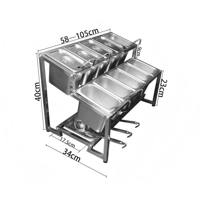 Condiment Dispenser Manufacturer - OEM/ODM Custom Stainless Steel 58-105cm Stand