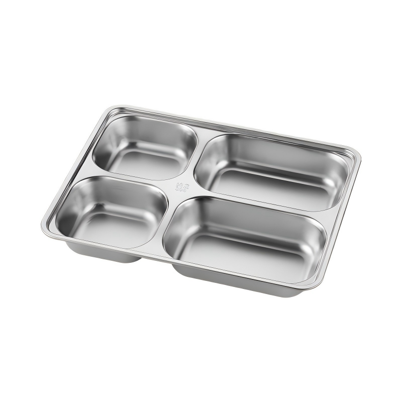 Food Tray Manufacturer - OEM/ODM Custom 4/5 Grids 28*22CM Stainless Steel