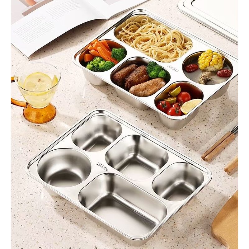 Lunch Box Manufacturer - OEM/ODM Custom Stainless Steel 304 5 Compartments