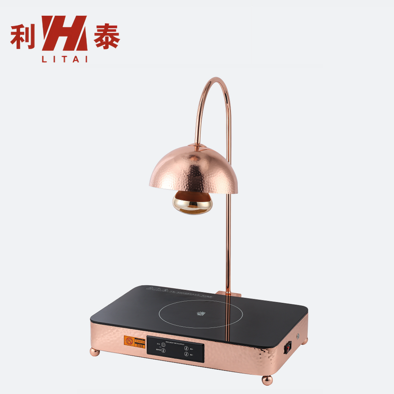 Heating Lamp Manufacturer - OEM/ODM Custom Rectangle Rose Gold Hammered Stand