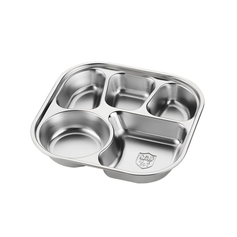 Fast Food Plate Manufacturer - OEM/ODM Custom Large 23*23*4CM Square Stainless