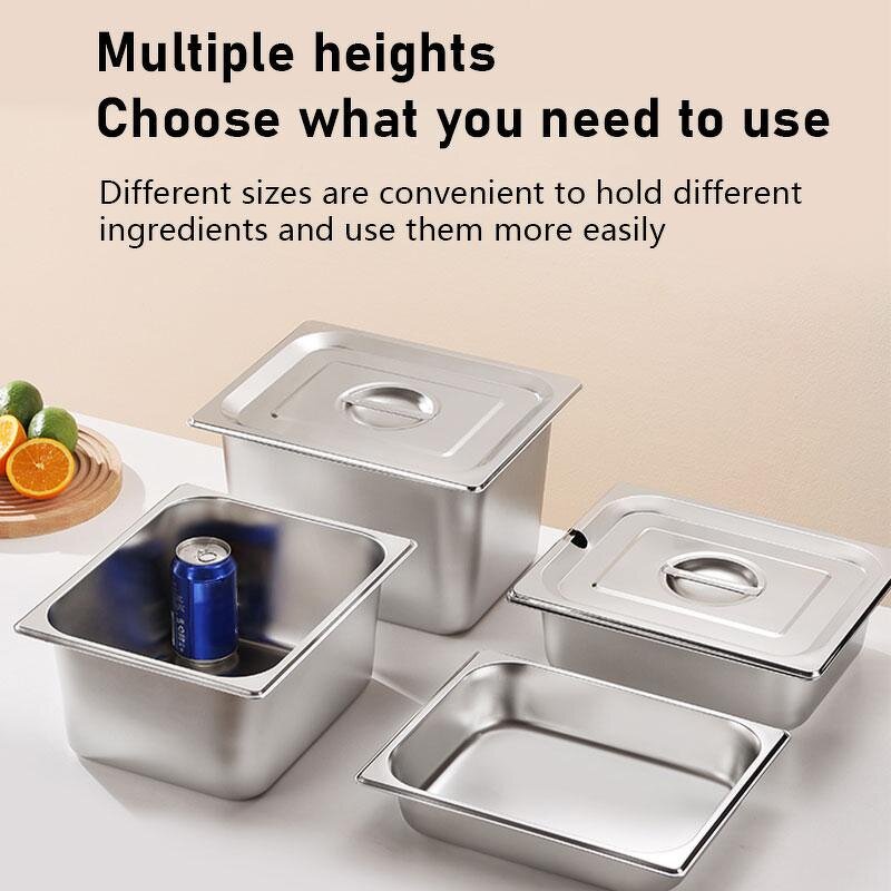 GN Pan Manufacturer - OEM/ODM Custom American Style 1/2 Stainless Steel 10cm