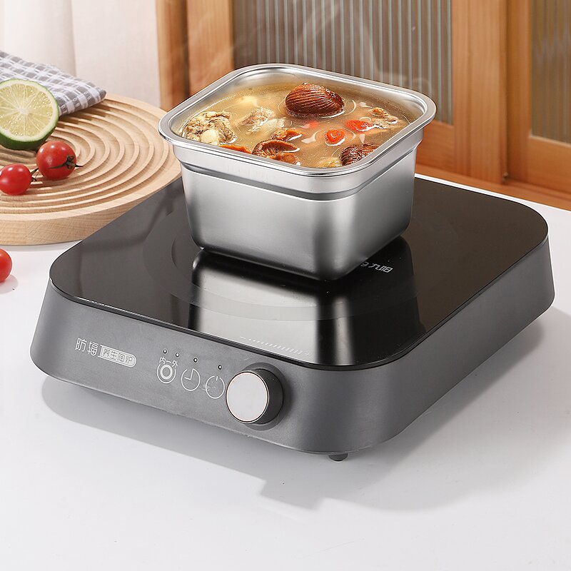 Bento Box Manufacturer - OEM/ODM Custom 16*15cm Stainless Steel Sealed Lid