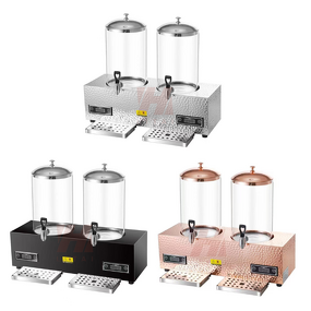 Electric Juice Dispenser Manufacturer - OEM/ODM Custom 10L*2 Rose Gold Black