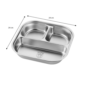 Square Divided Plate Manufacturer - OEM/ODM Custom Stainless Steel 304 with Cover
