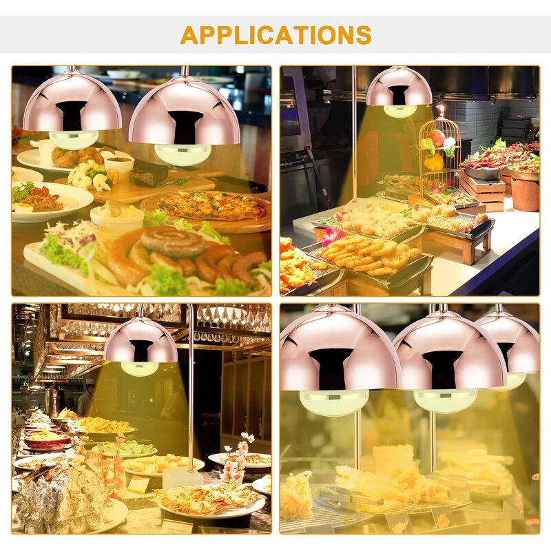 Food Heating Lamp Manufacturer - OEM/ODM Custom Square Hammered Rose Gold SUS