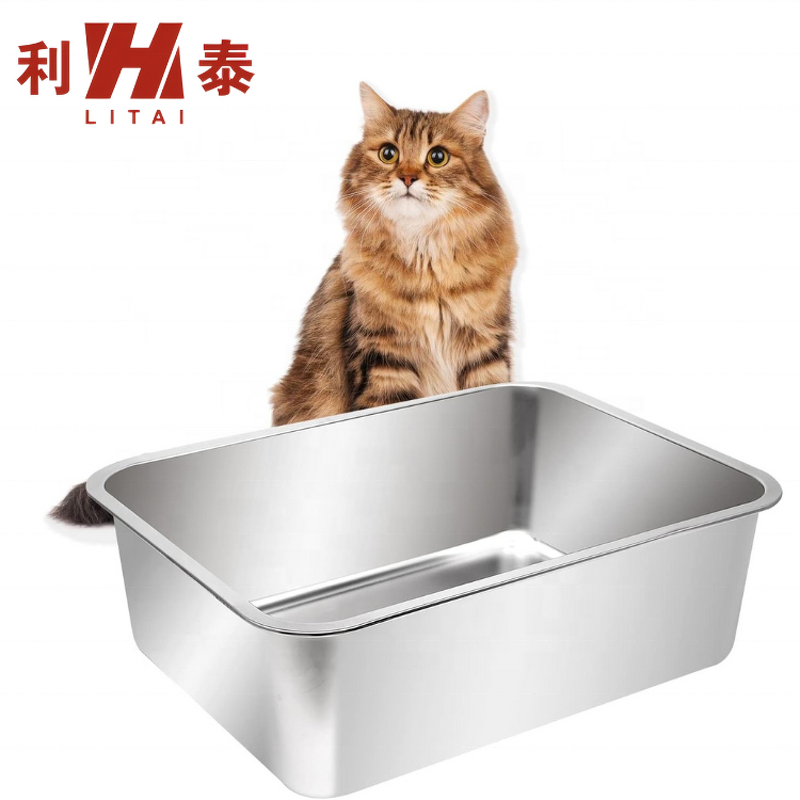 Pet Litter Box Manufacturer - OEM/ODM Custom Deep Stainless Steel Easy Clean