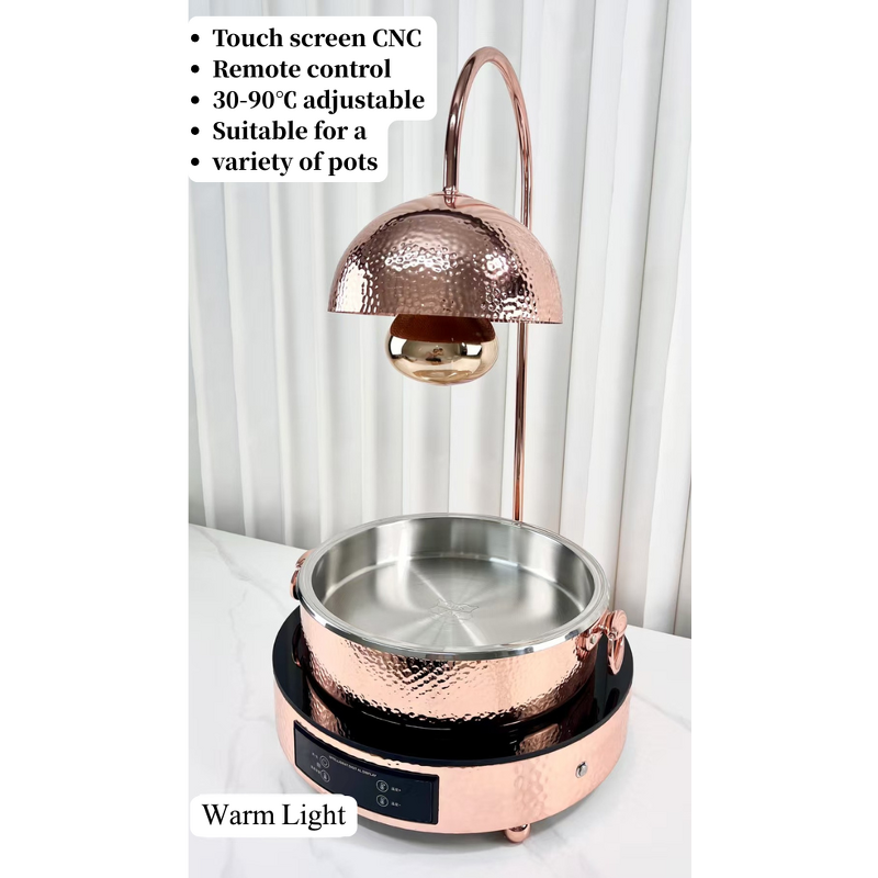 Heating Lamp Manufacturer - OEM/ODM Custom Rectangle Rose Gold Hammered Stand