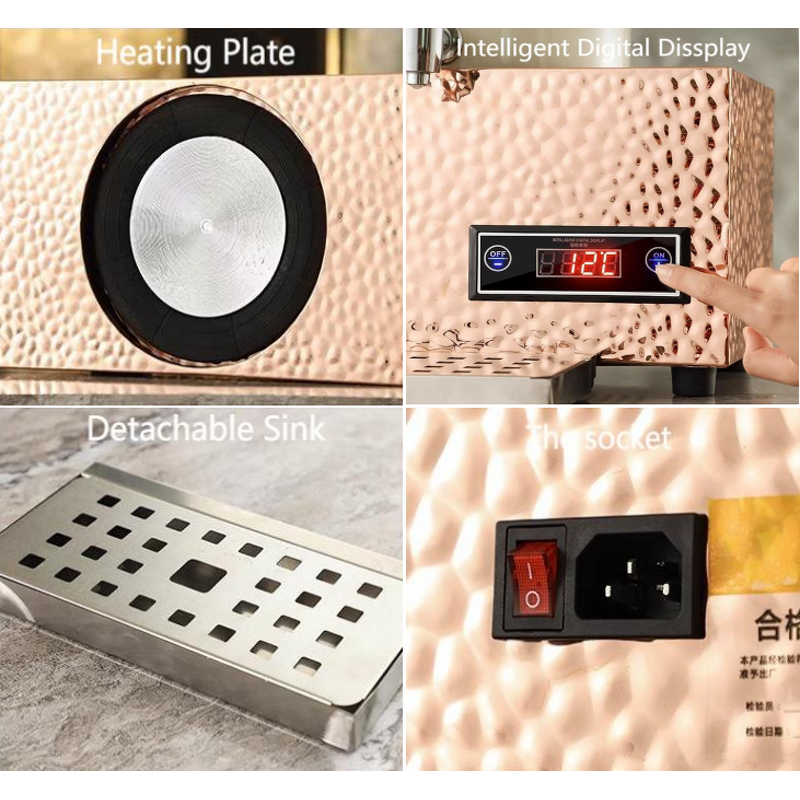 Electric Milk Warmer Manufacturer - OEM/ODM Custom 10-20L Rose Gold Stainless