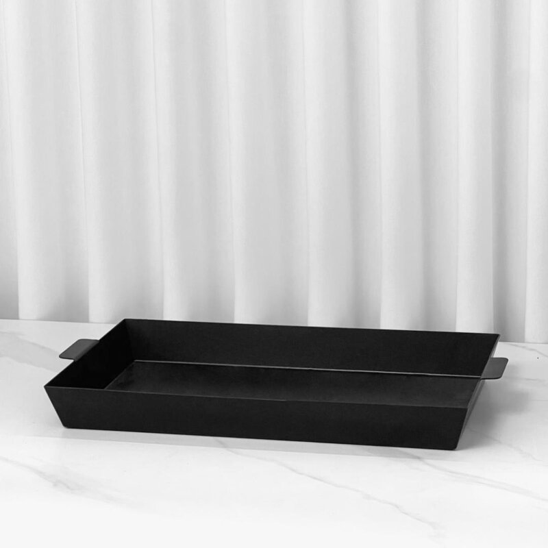 Dessert Display Plate Manufacturer - OEM/ODM Custom 6CM Stainless Steel Black