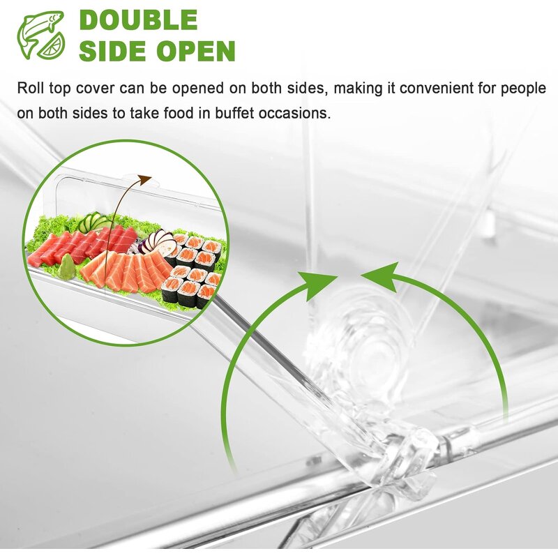 Buffet Display Tray Manufacturer - OEM/ODM Custom Stainless Steel Roll Top