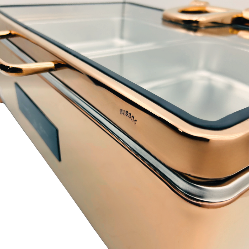 Electric Food Warmer Manufacturer - OEM/ODM Custom Rose Gold Stainless Steel 304