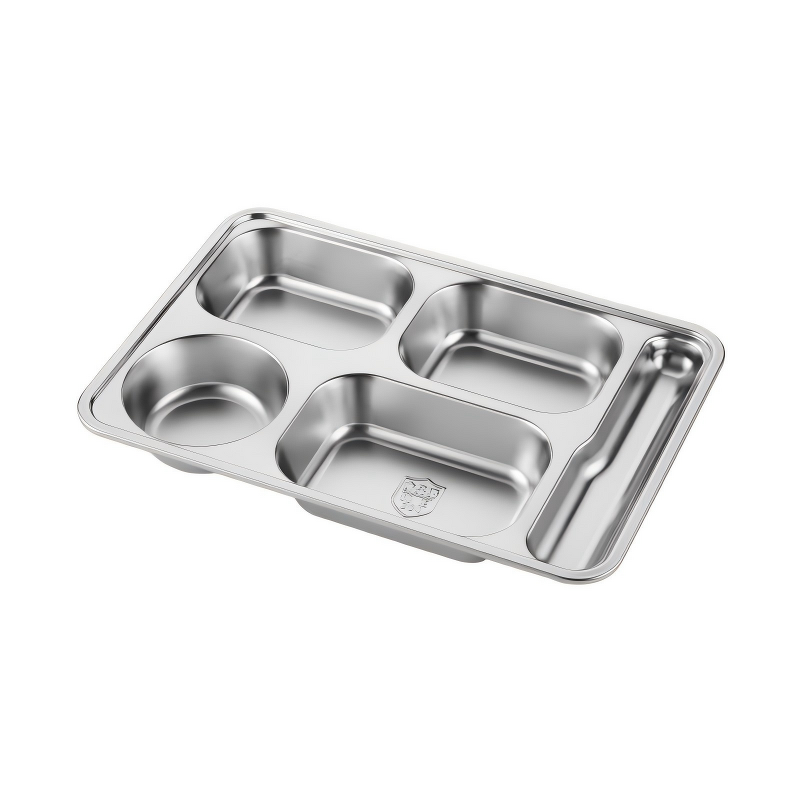 Dinner Tray Manufacturer - OEM/ODM Custom Rectangle 5-6 Compartment Stainless