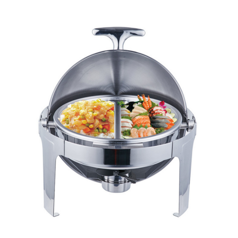 Divided Food Pan Manufacturer - OEM/ODM Custom 2 Grids Stainless Steel 6L