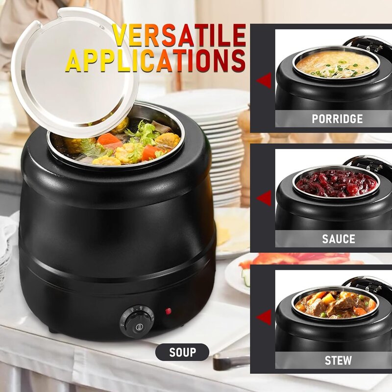 Electric Soup Kettle Manufacturer - OEM/ODM Custom 10L Commercial Heater Warmer