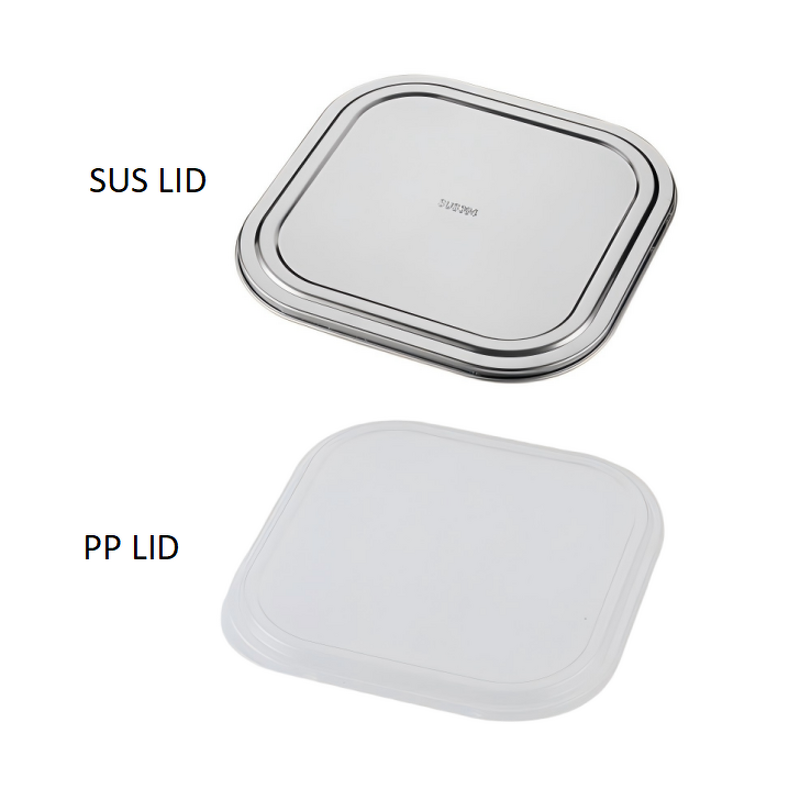 Fast Food Plate Manufacturer - OEM/ODM Custom Large 23*23*4CM Square Stainless