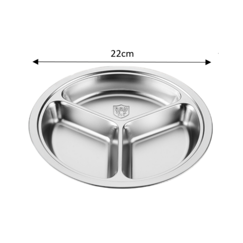 Divided Dinner Plate Manufacturer - OEM/ODM Custom Food Grade 201/304 3 Grids