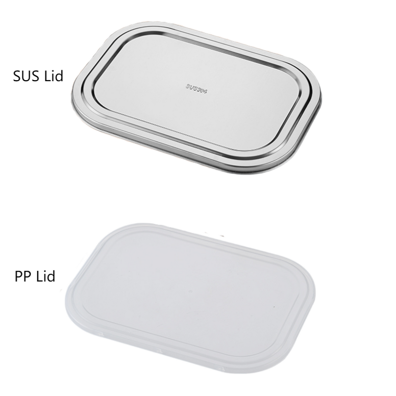 School Lunch Box Manufacturer - OEM/ODM Custom Stainless Steel 4 Grids with Lid