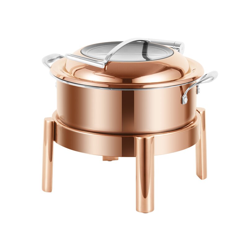 Buffet Chafer Pot Manufacturer - OEM/ODM Custom SUS 304 Hydraulic Glass Lid