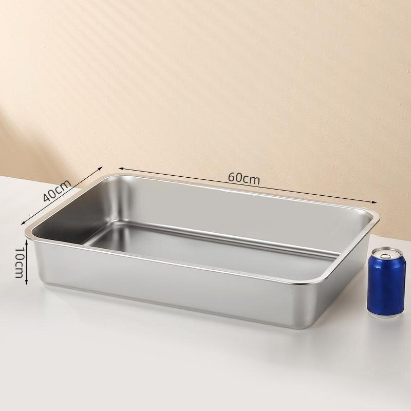 Baking Pan Manufacturer - OEM/ODM Custom 60x40cm Stainless Steel Deep Dish