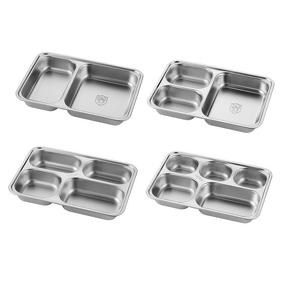 Divided Dinner Plate Manufacturer - OEM/ODM Custom 304 Stainless Steel Fast Food