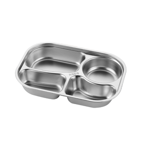 School Lunch Box Manufacturer - OEM/ODM Custom Stainless Steel 4 Grids with Lid