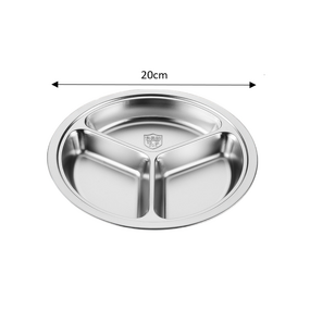 Divided Dinner Plate Manufacturer - OEM/ODM Custom Food Grade 201/304 3 Grids