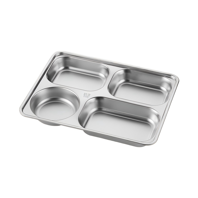 School Lunch Box Manufacturer - OEM/ODM Custom Stainless Steel 4 Grids with Lid