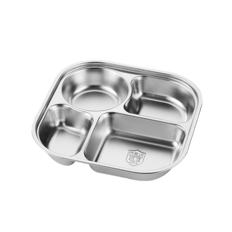 Fast Food Plate Manufacturer - OEM/ODM Custom Large 23*23*4CM Square Stainless