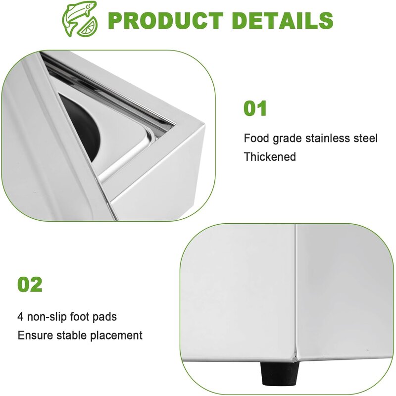 Buffet Display Tray Manufacturer - OEM/ODM Custom Stainless Steel Roll Top