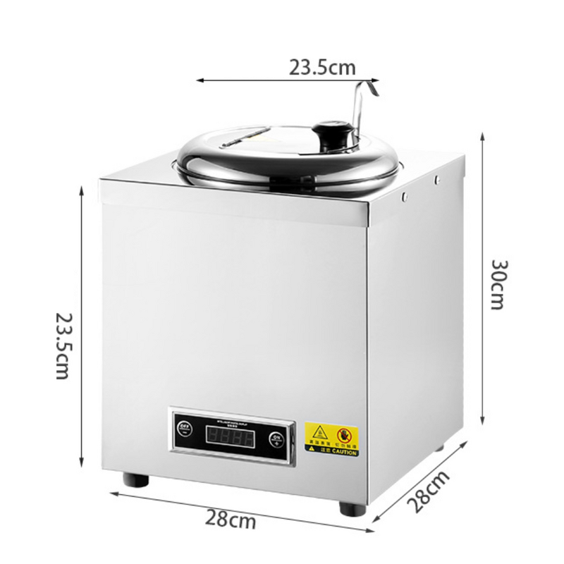 Electric Soup Warmer Manufacturer - OEM/ODM Custom 10L Rose Gold Silver Square