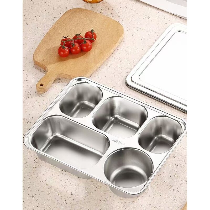 Lunch Box Manufacturer - OEM/ODM Custom Stainless Steel 304 5 Compartments