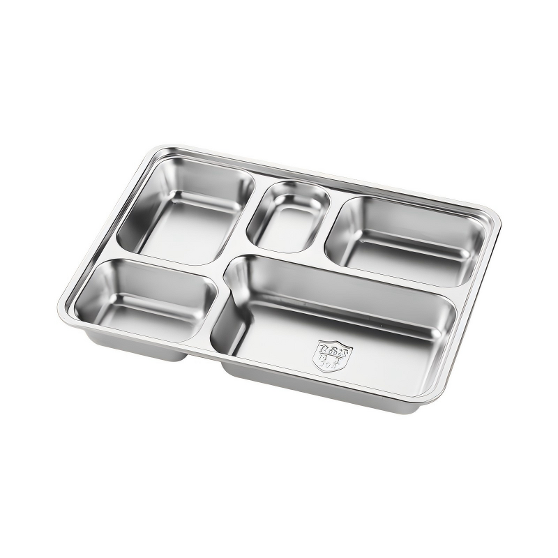 Food Tray Manufacturer - OEM/ODM Custom 4/5 Grids 28*22CM Stainless Steel