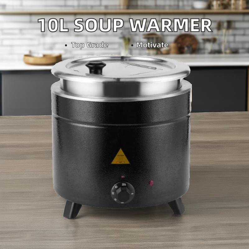 Soup Kettle Manufacturer - OEM/ODM Custom 11L Luxury Silver Iron Stainless Steel