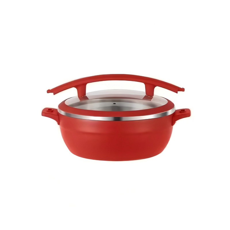 Mini Buffet Warmer Manufacturer - OEM/ODM Custom Red Round Steam Heated Optional