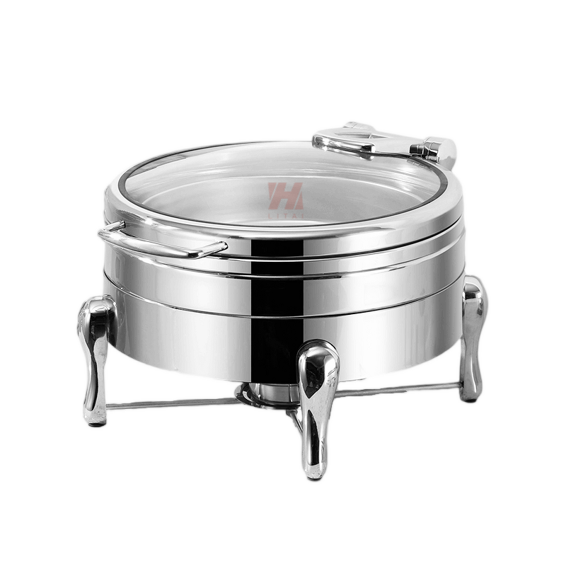 Hydraulic Chafing Dish Manufacturer - OEM/ODM Custom Fuel Type Color Glass Lid