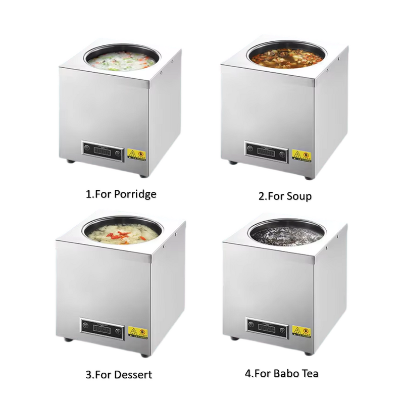 Electric Soup Warmer Manufacturer - OEM/ODM Custom 10L Rose Gold Silver Square