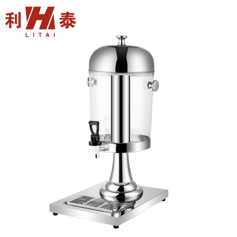 Cold Juice Dispenser Manufacturer - OEM/ODM Commercial 2*8L Half Gold Stainless