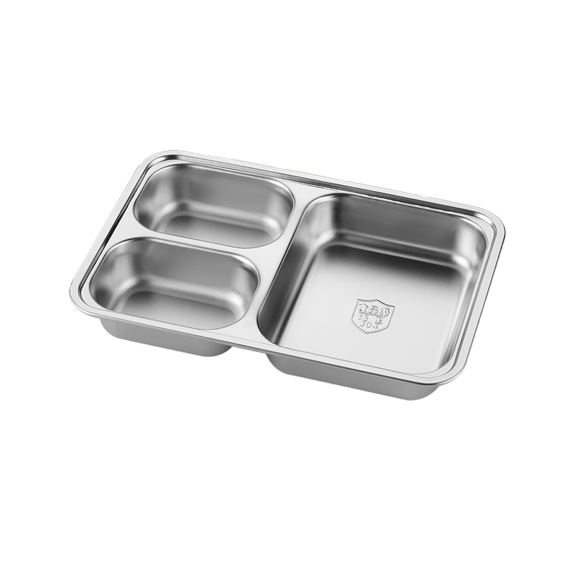 Divided Dinner Plate Manufacturer - OEM/ODM Custom 304 Stainless Steel Fast Food