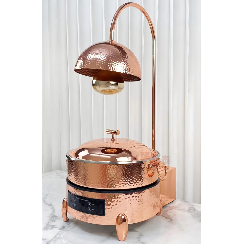 Food Heating Lamp Manufacturer - OEM/ODM Custom Square Hammered Rose Gold SUS