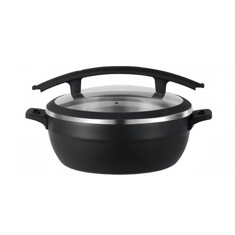 Mini Chafing Dish Manufacturer - OEM/ODM Custom Black Round 32-36CM Portable